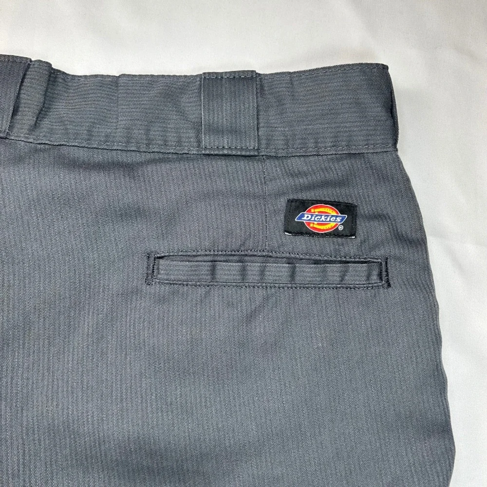 Dickies Regular Fit Work Shorts Charcoal‎ Gray Mens 34 WR981CH Twill Flat Front